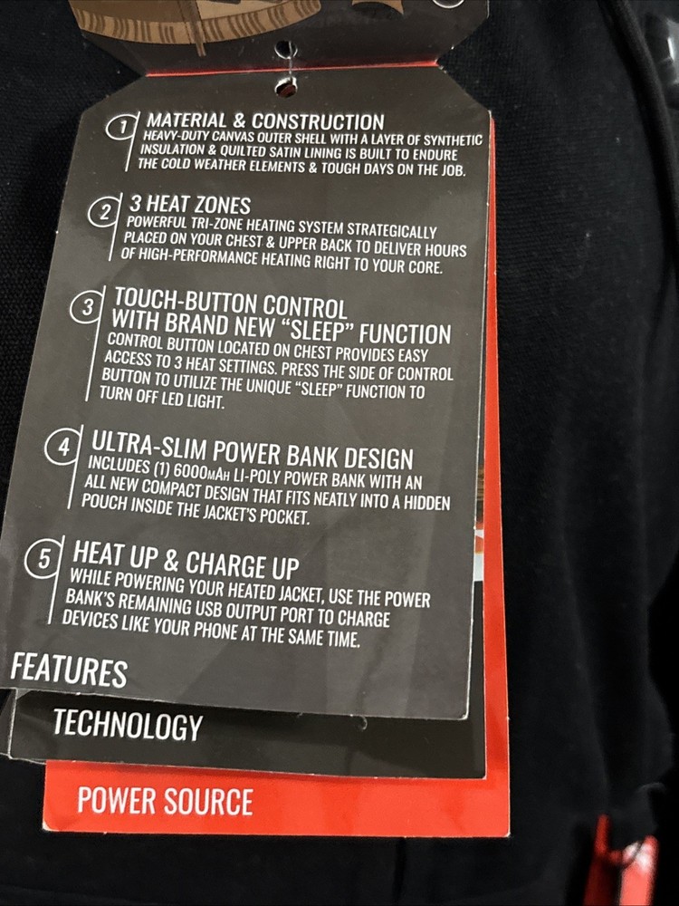 ActionHeat 5V Battery Heated Work Jacket Medium