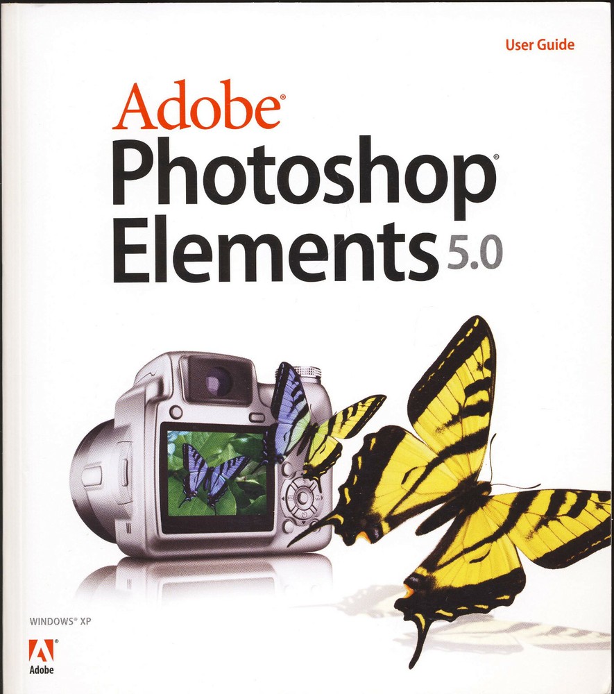 Adobe Photoshop Elements 5.0 Photo Image Editing Software & User Manual Bundle