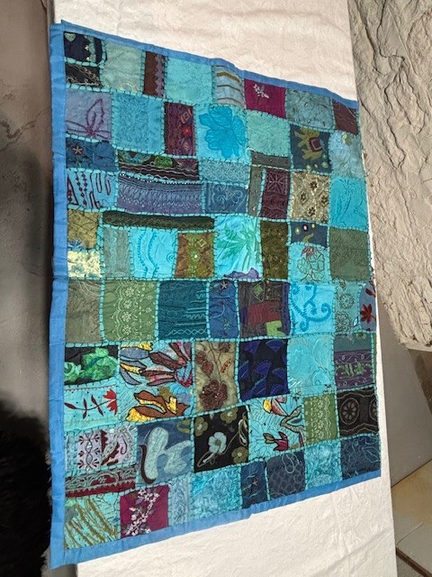 Large Patchwork Quilt - 58x72 -  Hand made wall hanging