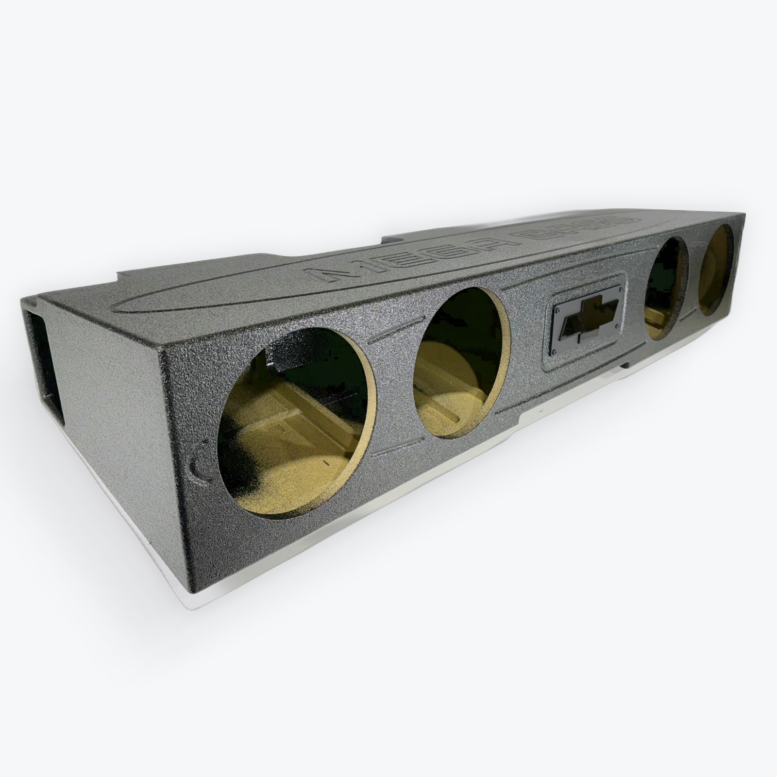 Silverado Sierra 07-18 Crew Cab Subwoofer Box Enclosure  4x8 Ported Front Fire