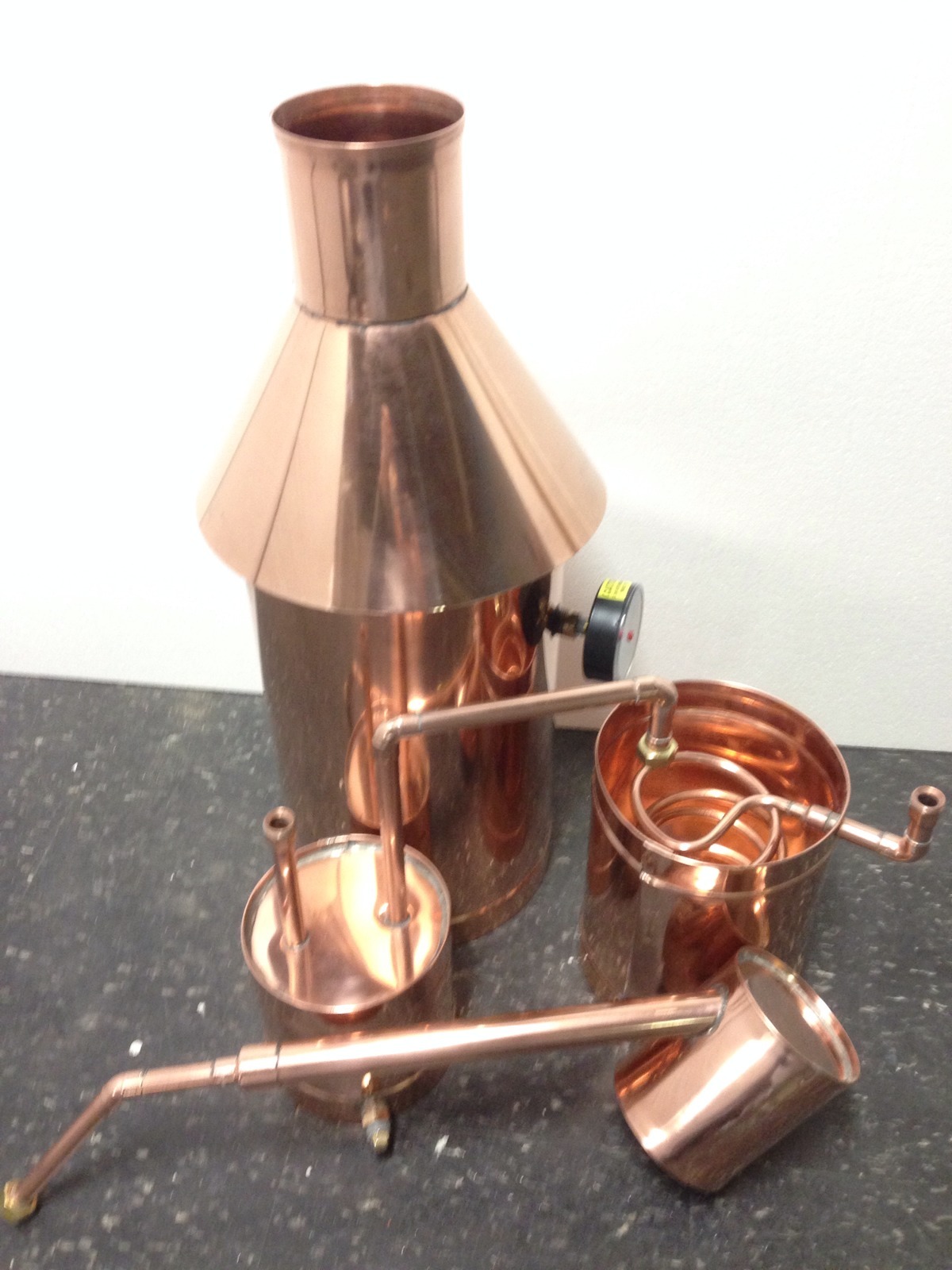 Copper Moonshine Still-Thumper and Worm-Heavy Pot Still StillZ 6 Gallon