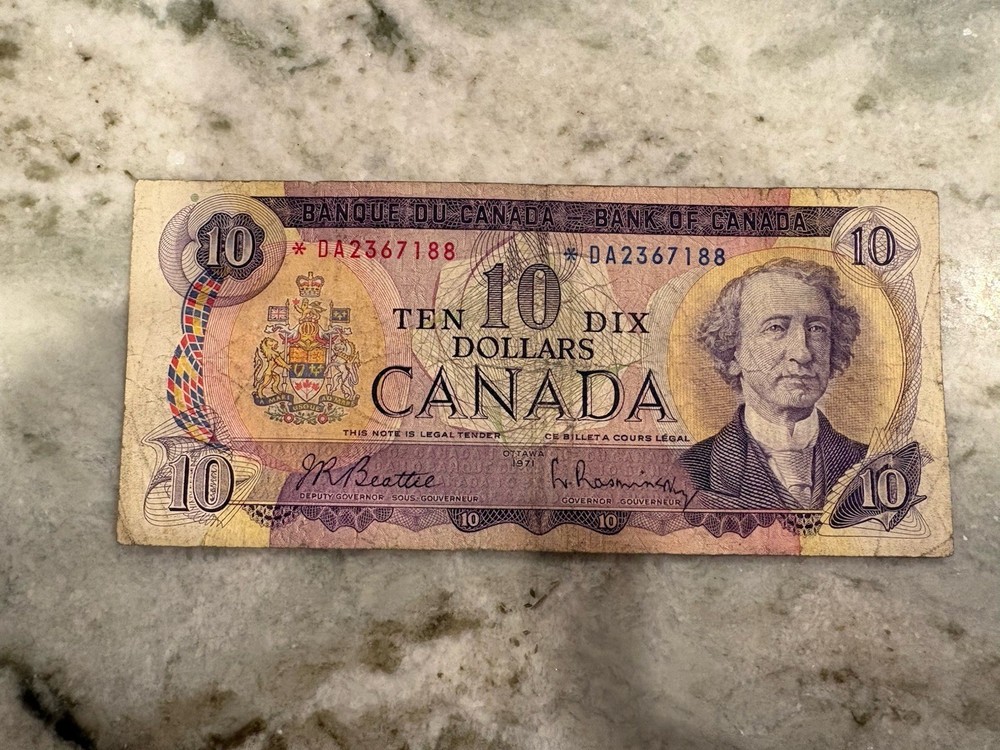 1971 Canada $10 Dollar Replacement Note