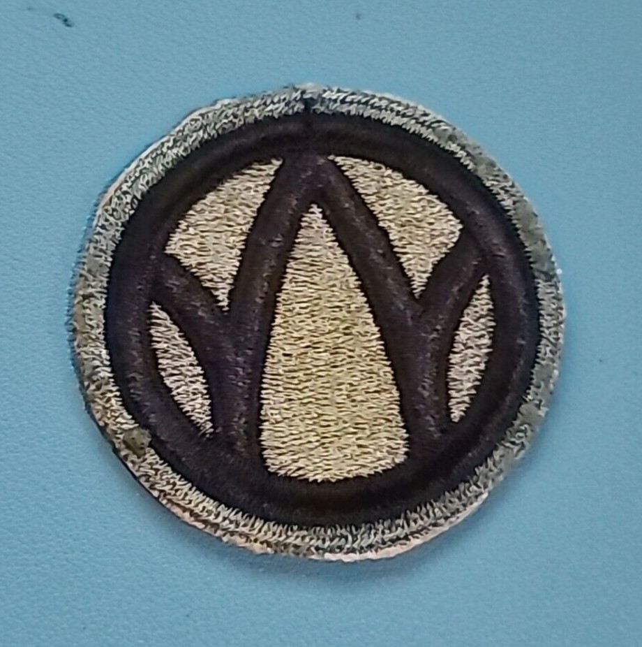 89th Infantry Division Patch-Cut Edge-Snow Back-Thickened Lines-WW-II ( 1 Patch)