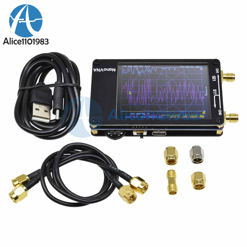 NanoVNA Vector Network Analyzer 2.8" HF VHF UHF Antenna Analyzer 50KHz-900MHz