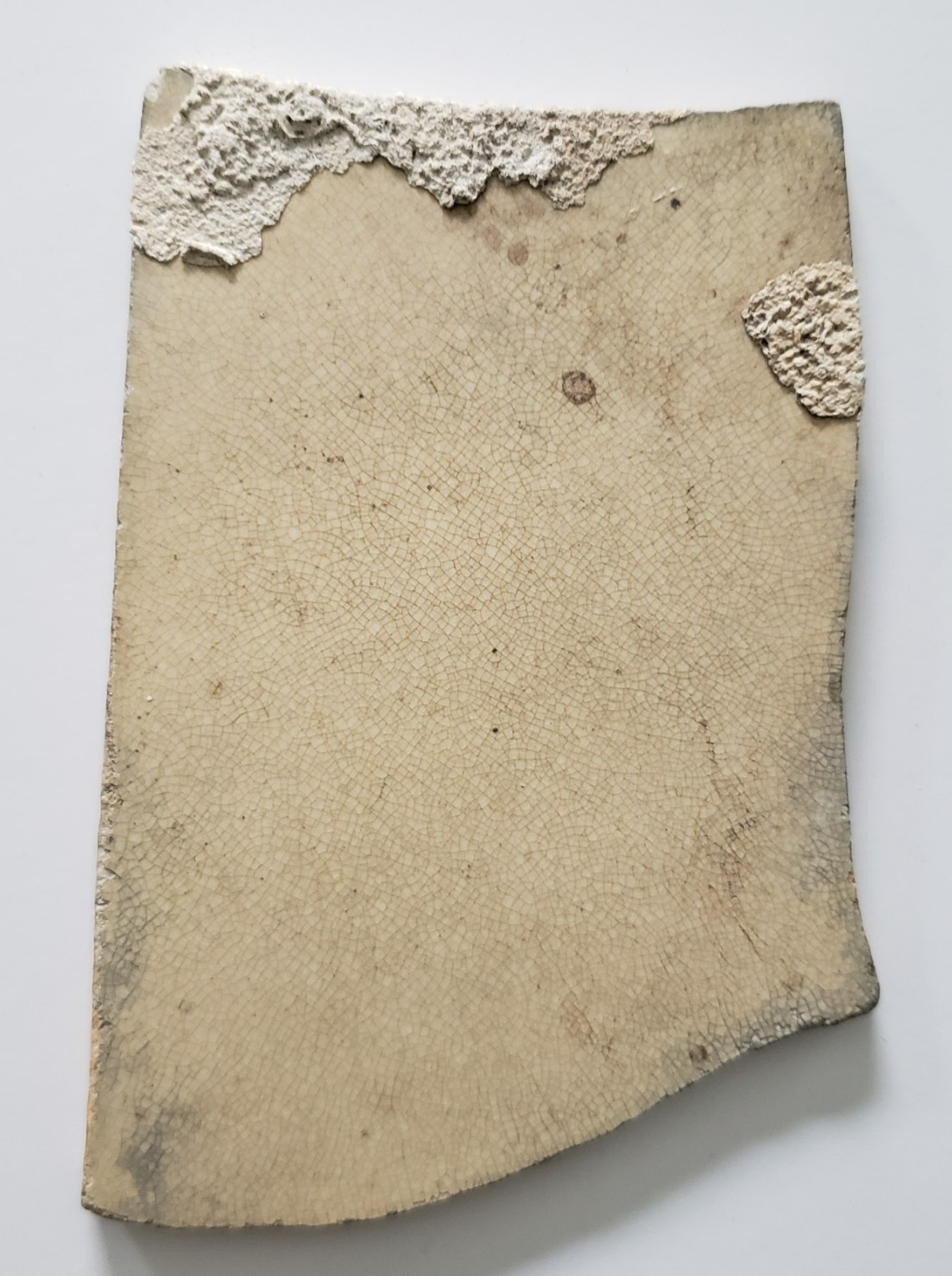 Florida Key's Shipwreck Artifact 1772 Hubbard English China Encrusted Plate #224