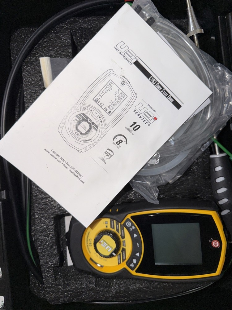 UEI C163 COMBUSTION ANALYZER IN CASE