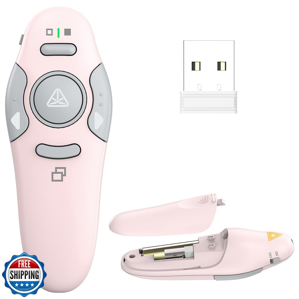 QUI Presentation Clicker Wireless Presenter Remote Clicker for PowerPoint Pre