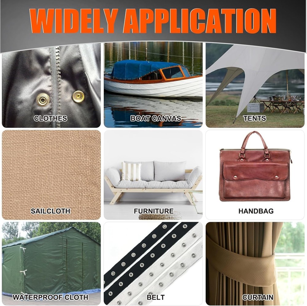 Heavy Duty Snap Fastener Tool with Case, Button Snap Replacement Kit Snap Too...