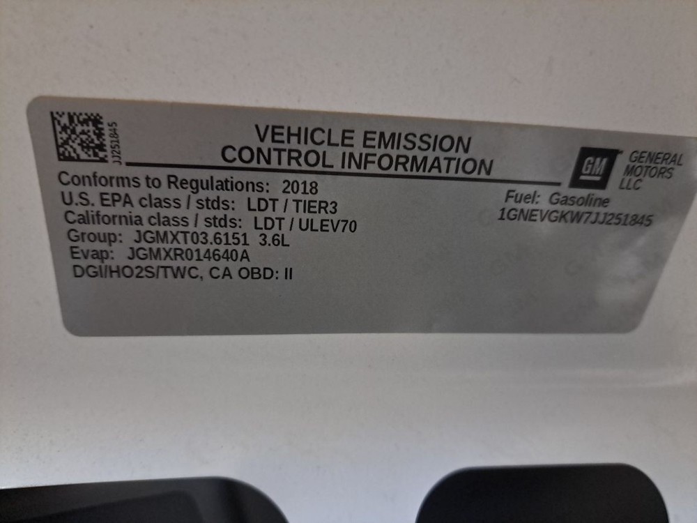 2018 Traverse Jack Sku#4337970