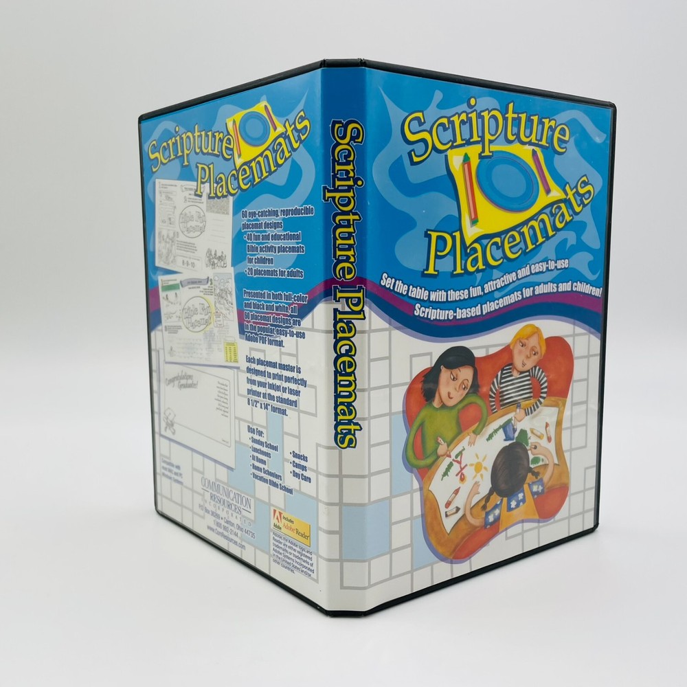 Scripture Placemats by Communication Resources MAC/PC Compatible Sunday School