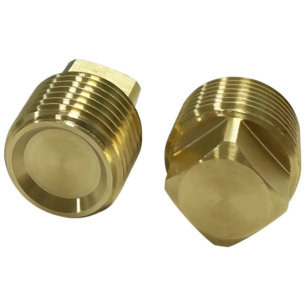 1/2" NPT Solid Brass Boat Hull Spare Garboard Drain Plug-2 PACK CCLINK