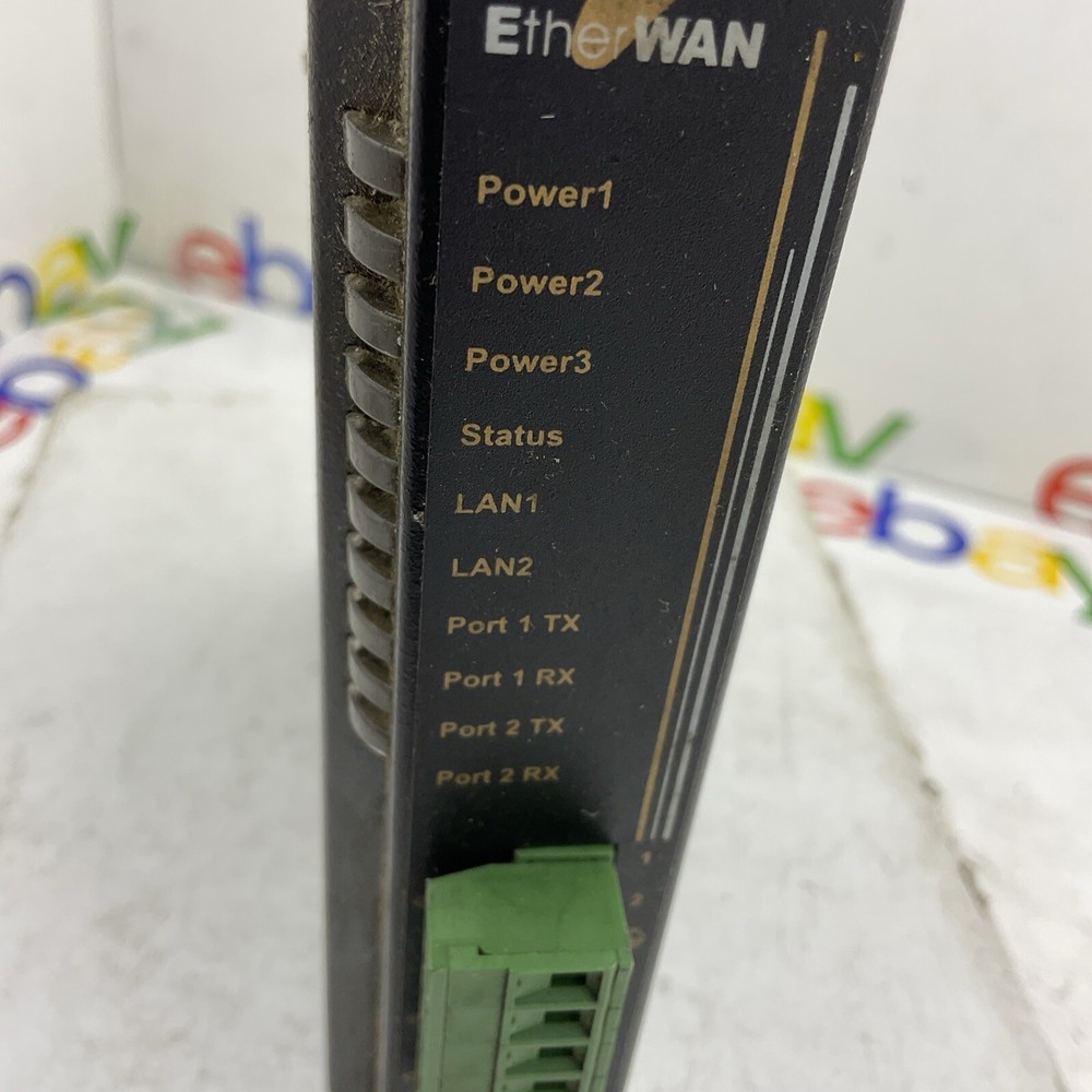 Etherwan SE6304-00B Serial Device Server w/ 2-10/100TX Working Order Free Ship