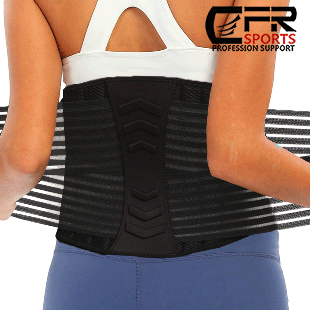 Lumbar Support Lower Waist Back Belt Brace Pain Relief Sciatica Herniated Disc
