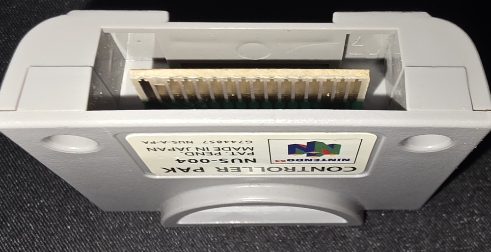 Official Nintendo 64 Controller Pak (NUS-004) Authentic - Cleaned & Tested