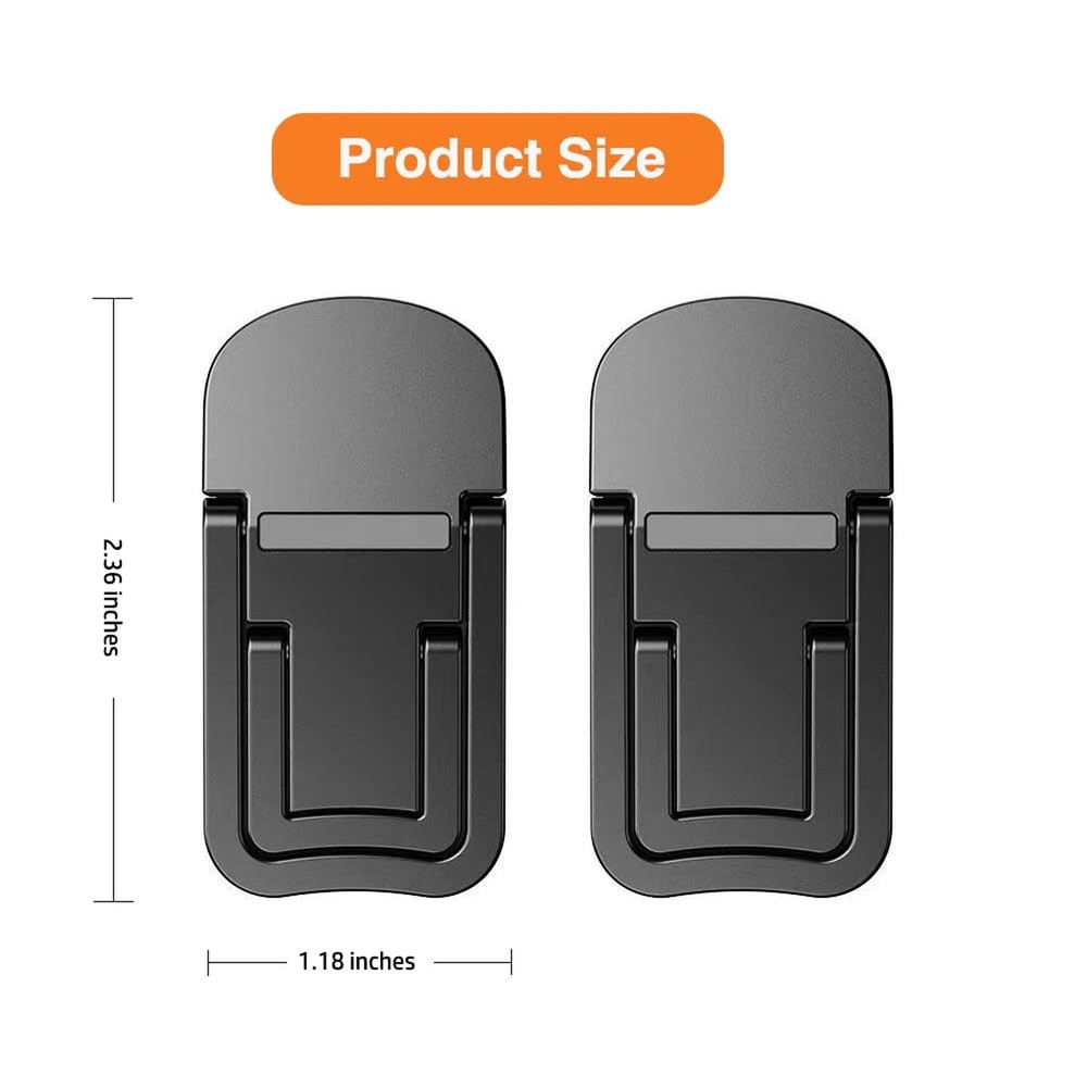 2PCS Zinc Alloy Mini Foldable Laptop Stand, Portable Computer Keyboard Riser ...