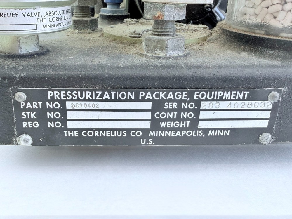 Aircraft Pressurization Package 2830402 Cornelius Air Compressor System