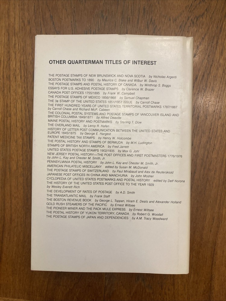 Postal Markings By Harry Konwiser 1980