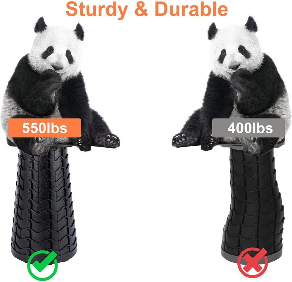 Foldable Telescoping Stool Portable, Retractable Stool for Adults, Upgraded Coll