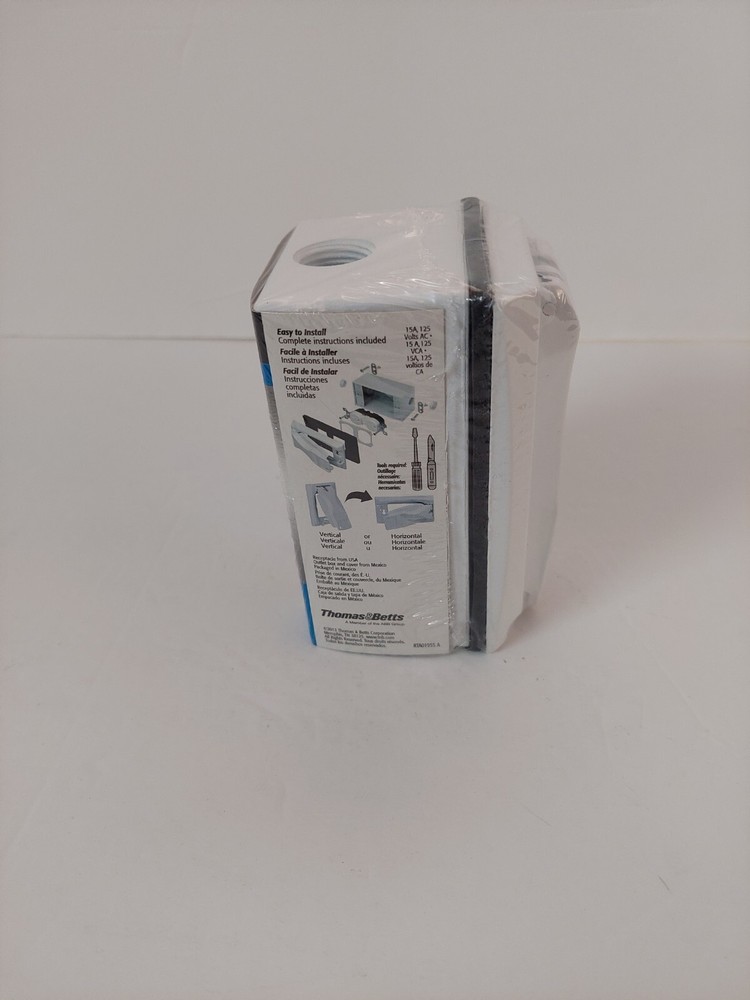 Thomas & Betts Red Dot S312WHE Duplex Outlet Kit