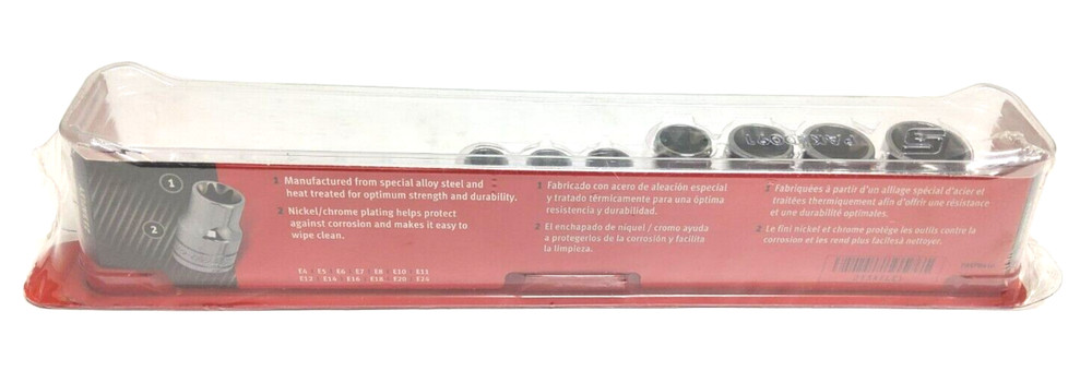 NEW Snap-on™ 1/4" 3/8" 1/2" drive E4 thru E24 Internal TORX Socket Set 213AFLEY