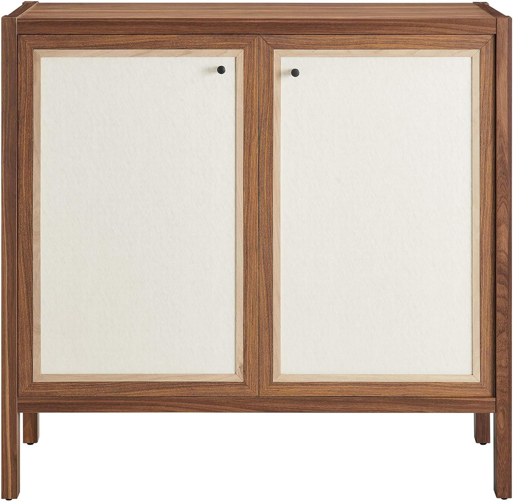 Capri 33" Walnut Sideboard - Mid-Century Modern Storage Cabinet