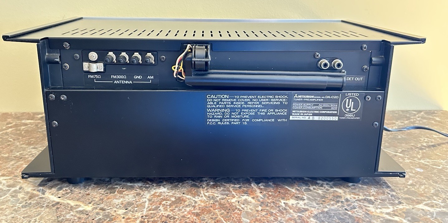 Mitsubishi DA-C20 Preamplifier For Parts or Repair
