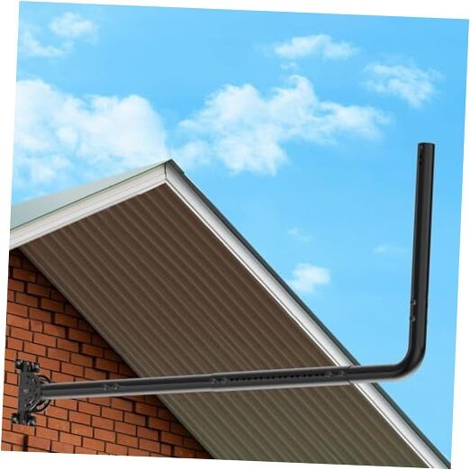 Adjustable Length Antenna 90° Adjustable Antenna Mount for Long Wall Black