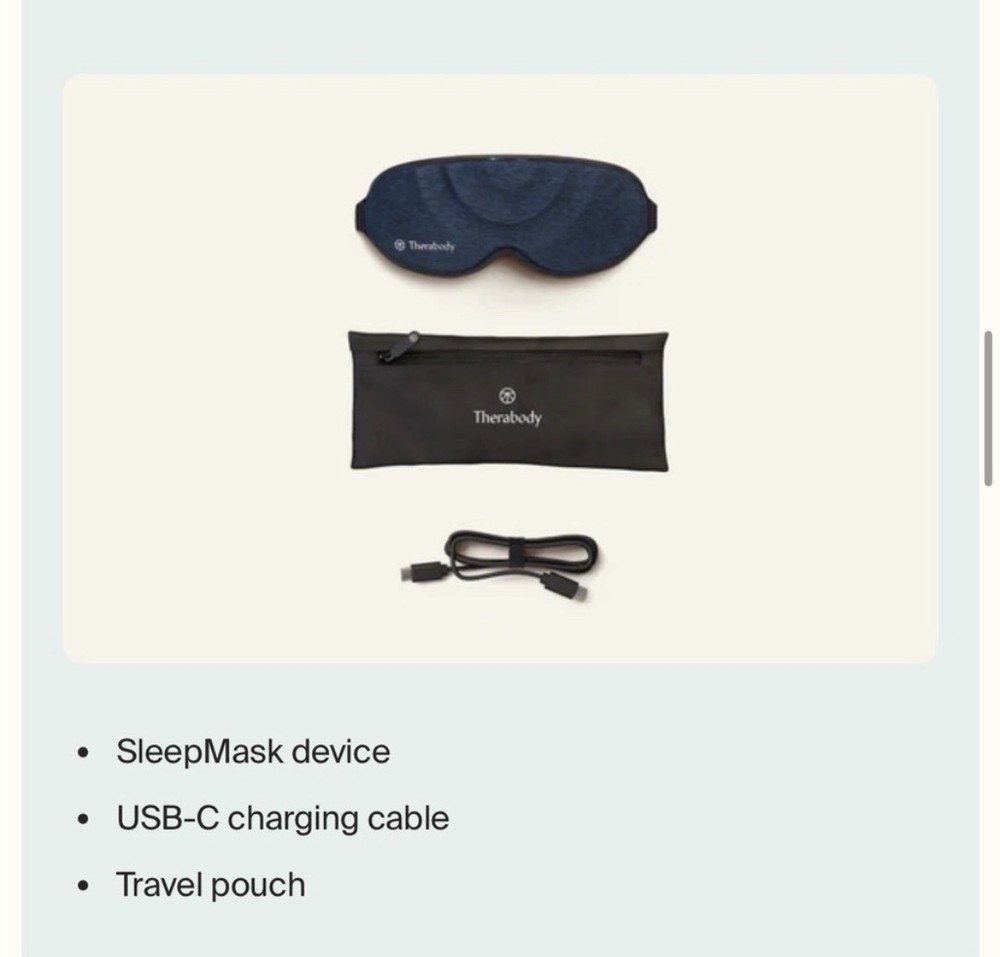 therabody sleep mask Everything Included