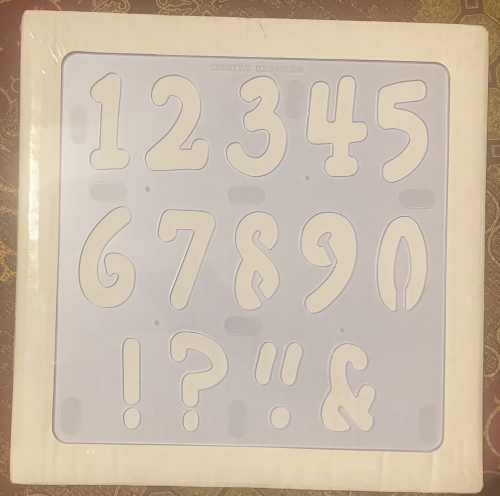 CREATIVE MEMORIES CREATIVE CUTS PLAYFUL NUMBERS PATTERN NIP