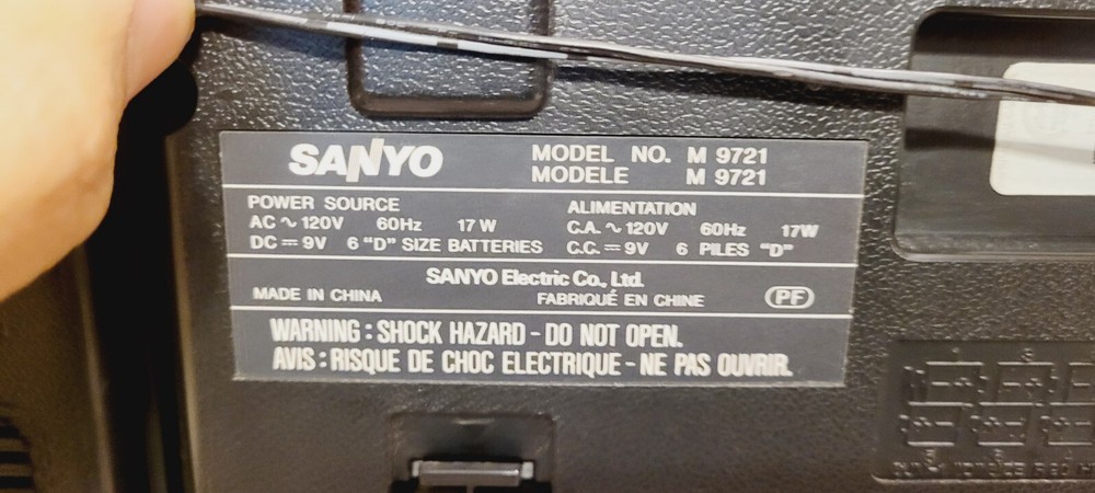 sanyo M9721 boombox FULLY FUNCTIONAL