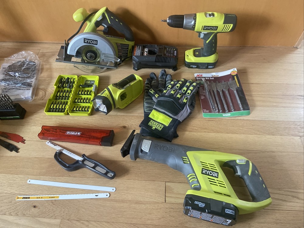 Ryobi One Lot Combo Kit Tools New