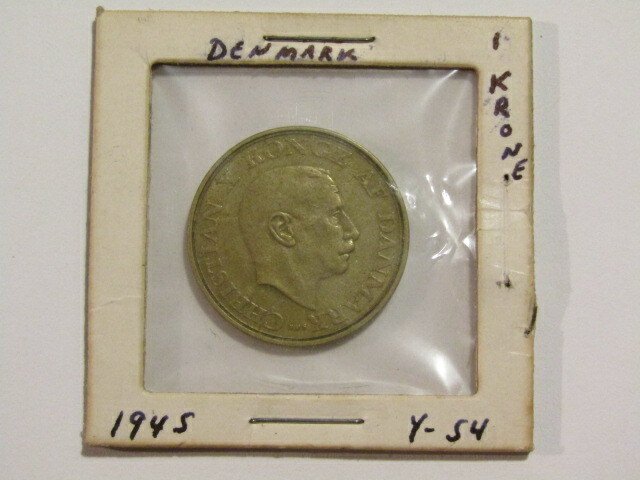 Denmark 1945 1 Krone Coin
