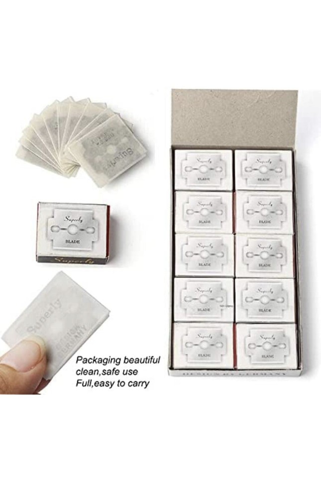 100 Platinum Coated Corn Callus Remover Shaver Replacement Refil Blades