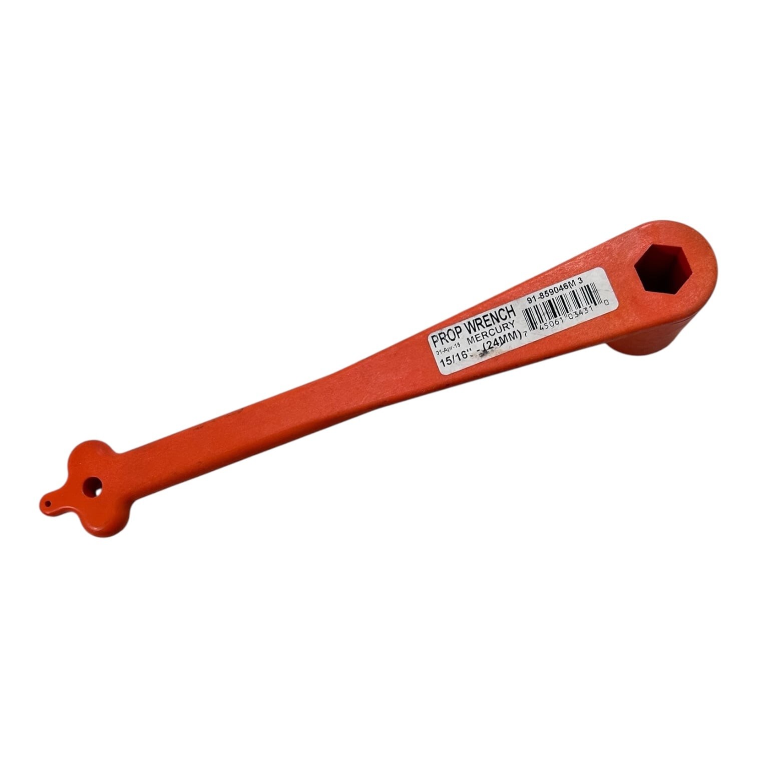 Mercury Quicksilver 91-859046M3, Marine Prop Wrench 5/16'' 24MM -Orange- OEM