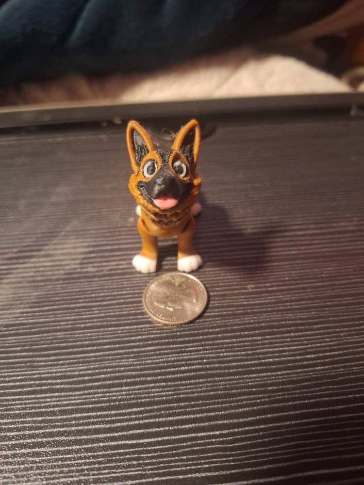 3d Printed German Shepherd Toy