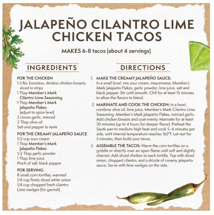 2 Pack Member's Mark Jalapeño Flakes, 13 oz. Fast Dispatch