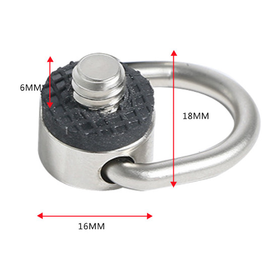 2pcs Camera Quick Release Plate 1/4" Camera Bracket Safety Shoulder Strap Screws