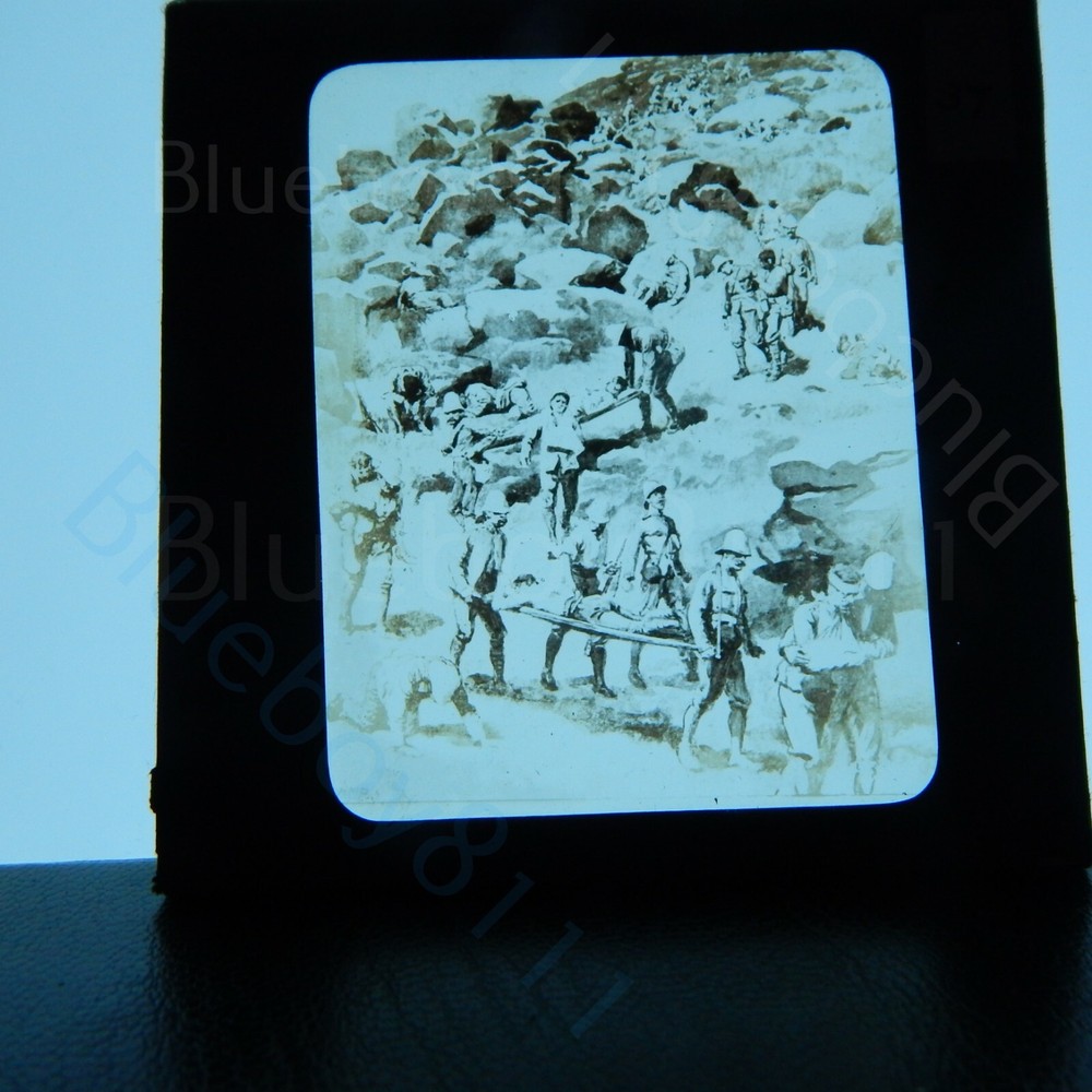 British wounded colonial forces magic lantern