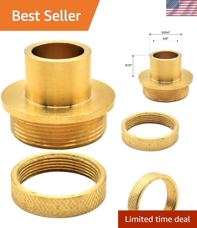Durable 51/64 Inch Router Template Guide with Secure Lock Nut for Precise Cuts
