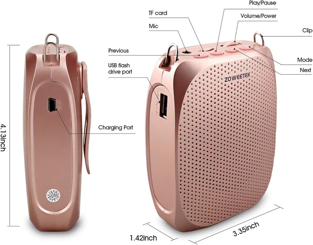 Multi-Input Voice Amplifier with 10W Output - Perfect for Guiding Tours