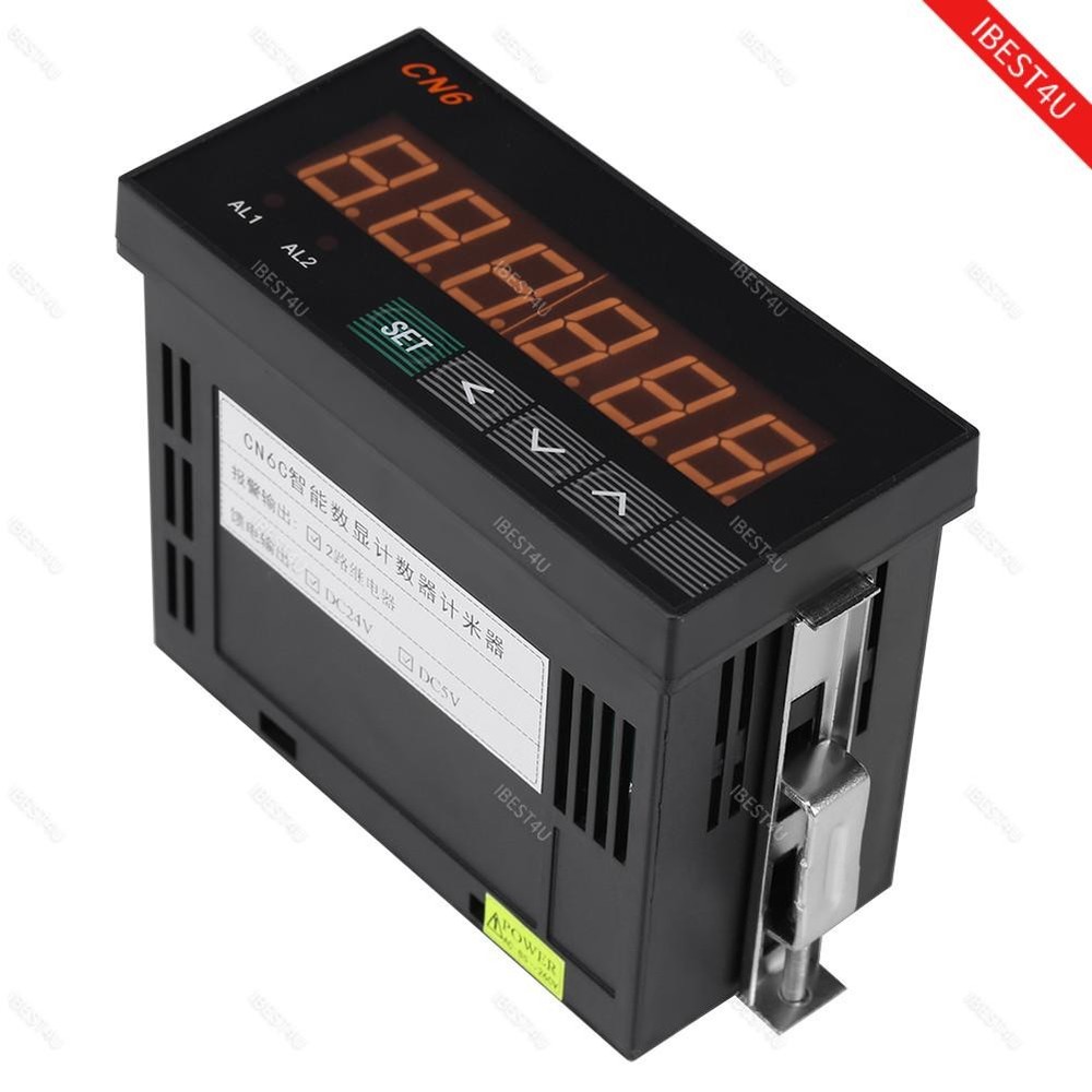6-Digital Multifunctional LED Counter Grating Encoder Display Meter Relay 220V