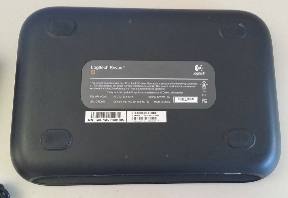 Logitech Revue Digital HD Media Streamer Tested Working PLEASE READ