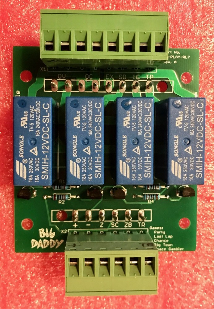 Relay Board/Module for 1st generation Solid State Playmatic pinball machines
