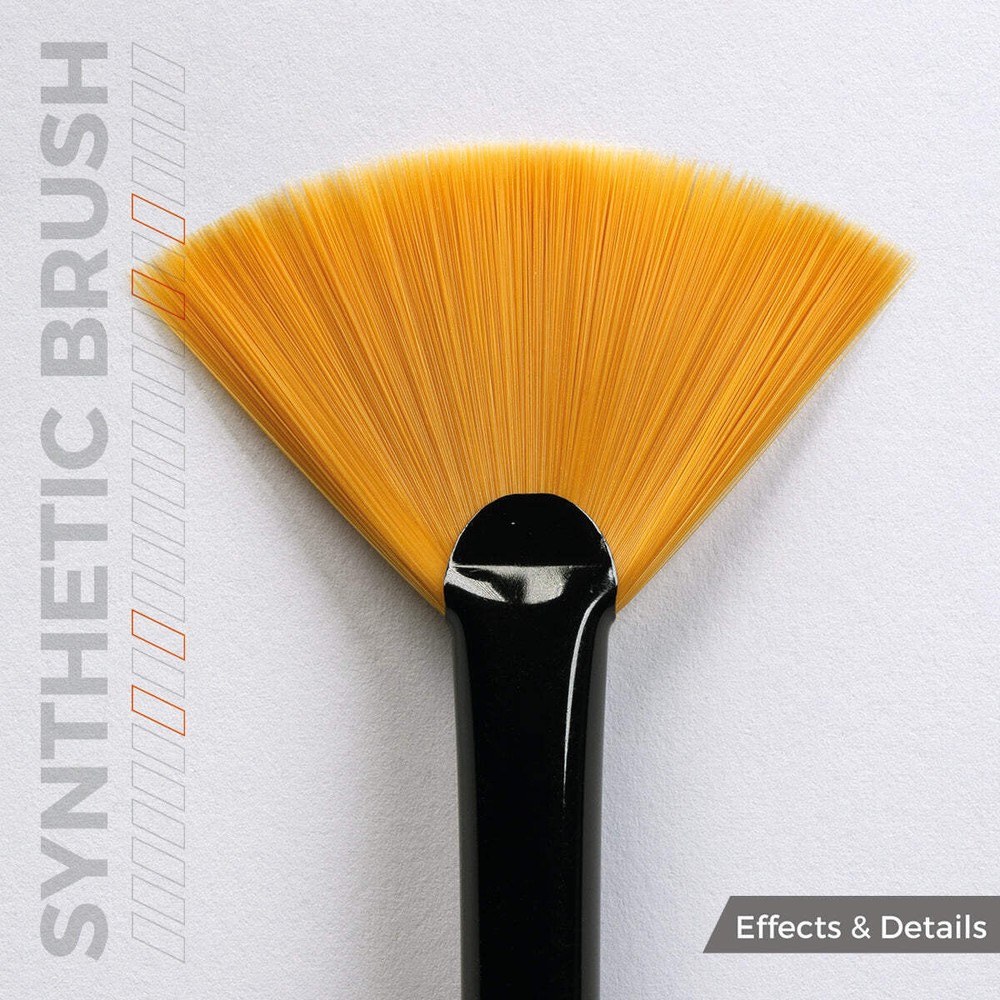 AK Interactive Synthetic Brush Fan Shape
