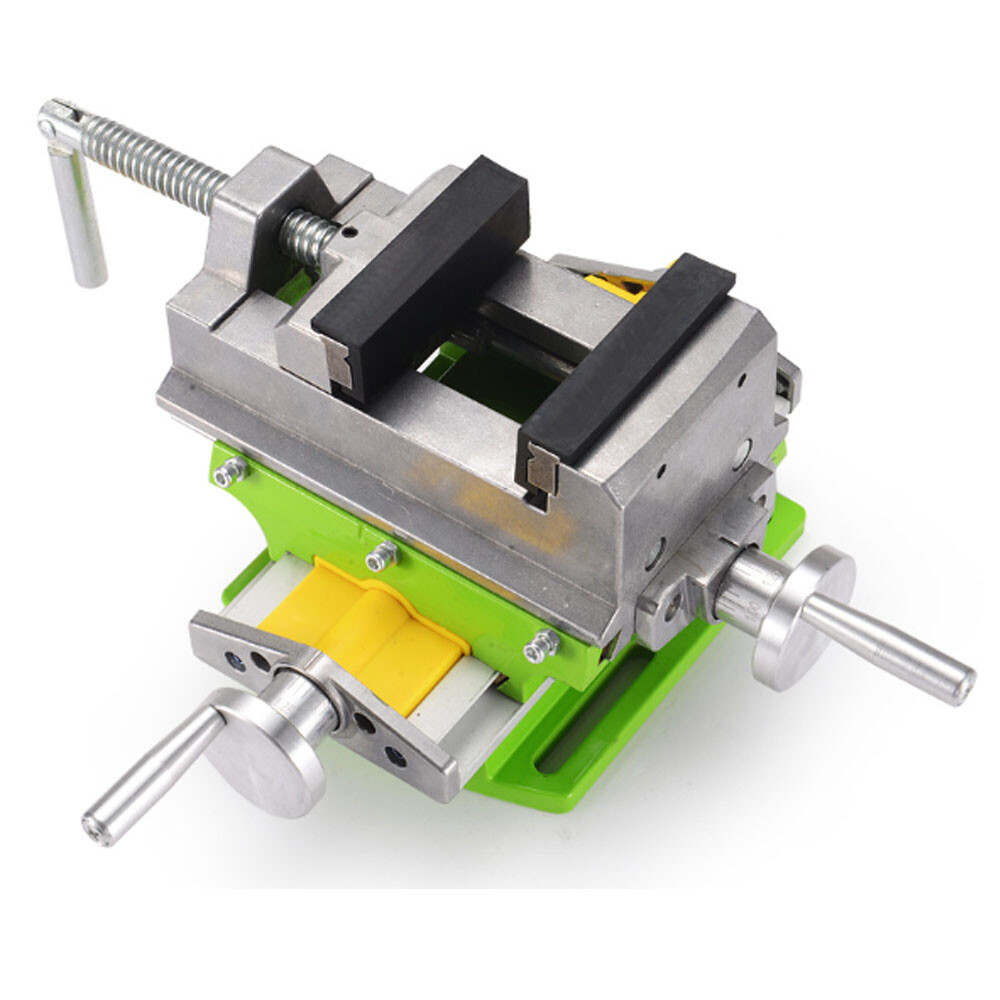 Milling Machine Compound Work Table Cross Slide Bench Drill Press Vise X Y Axis