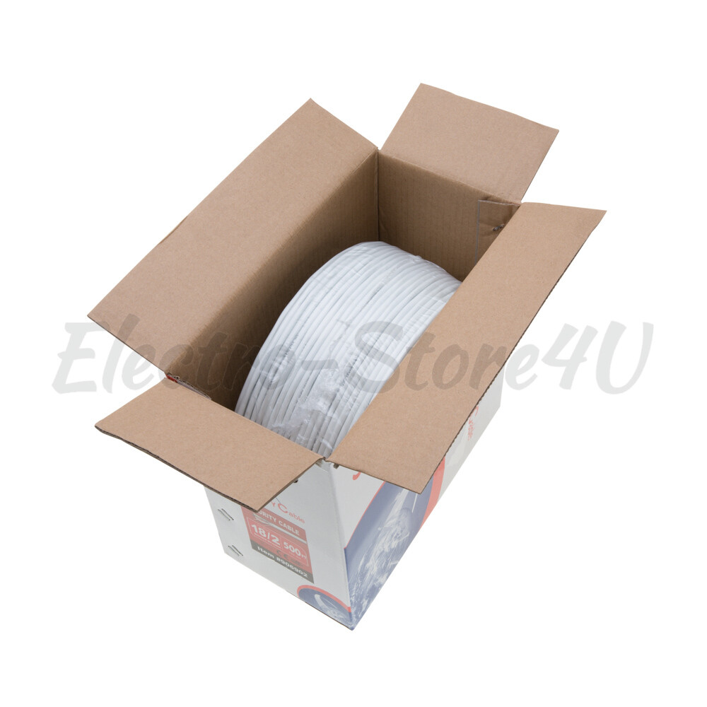 Alarm Wire Cable 500ft 1000ft Solid Stranded CCA 18 22 AWG Shielded Unshielded