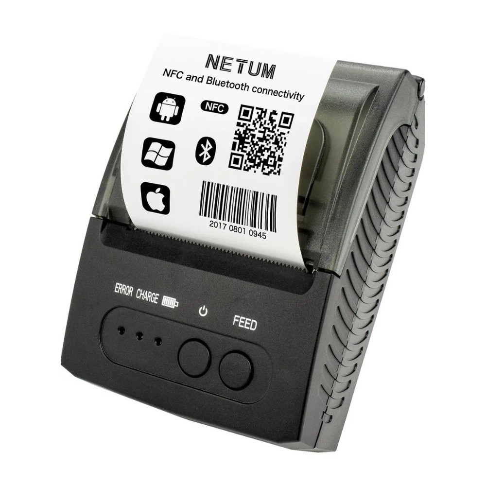 NETUM 1809 Mini Portable 58mm Bluetooth Thermal Receipt Printer Support Android