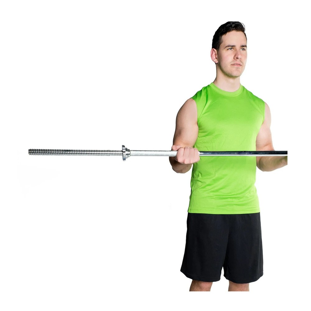 CAP Barbell Straight Standard Weight Bar with Threaded Ends, 6 ft
