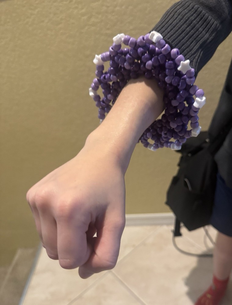 Kandi 3D Cuff Purple