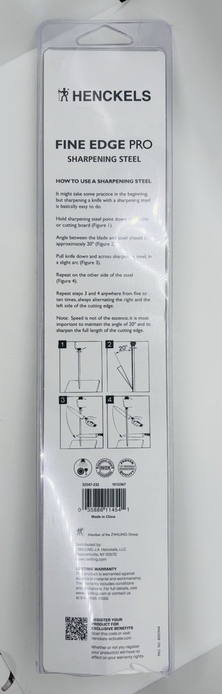 Henckels Fine Edge Pro Sharpening Steel Open Package
